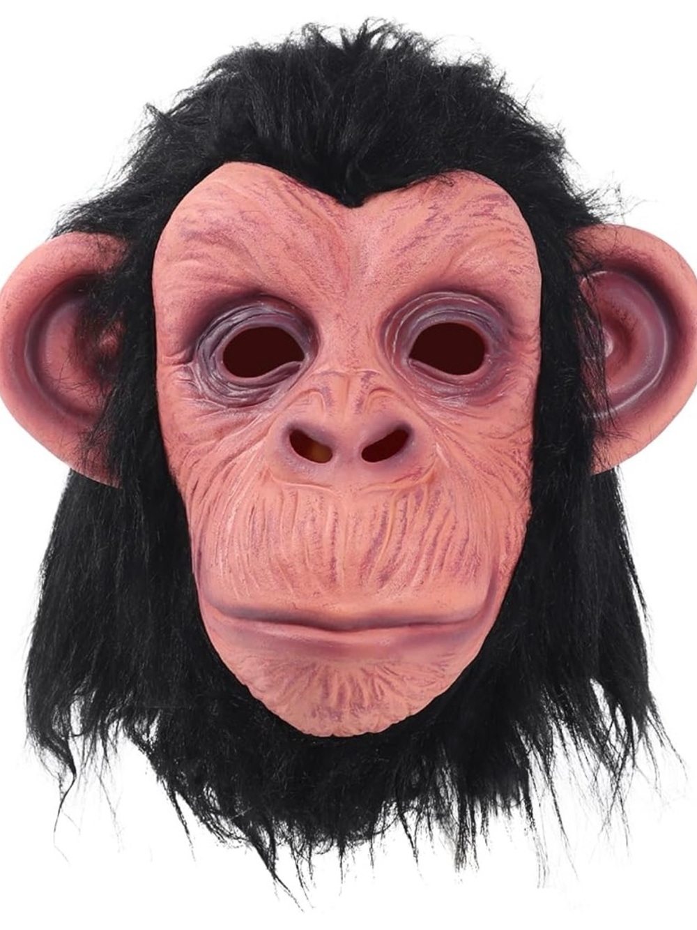 Monkey Mask with Black Hair
